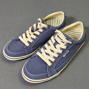 Taos Shoes Women's 9 Blue Moc Star Canvas Sneaker